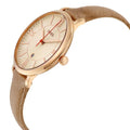 Fossil Jacqueline White Dial Brown Leather Strap Watch for Women - ES3487