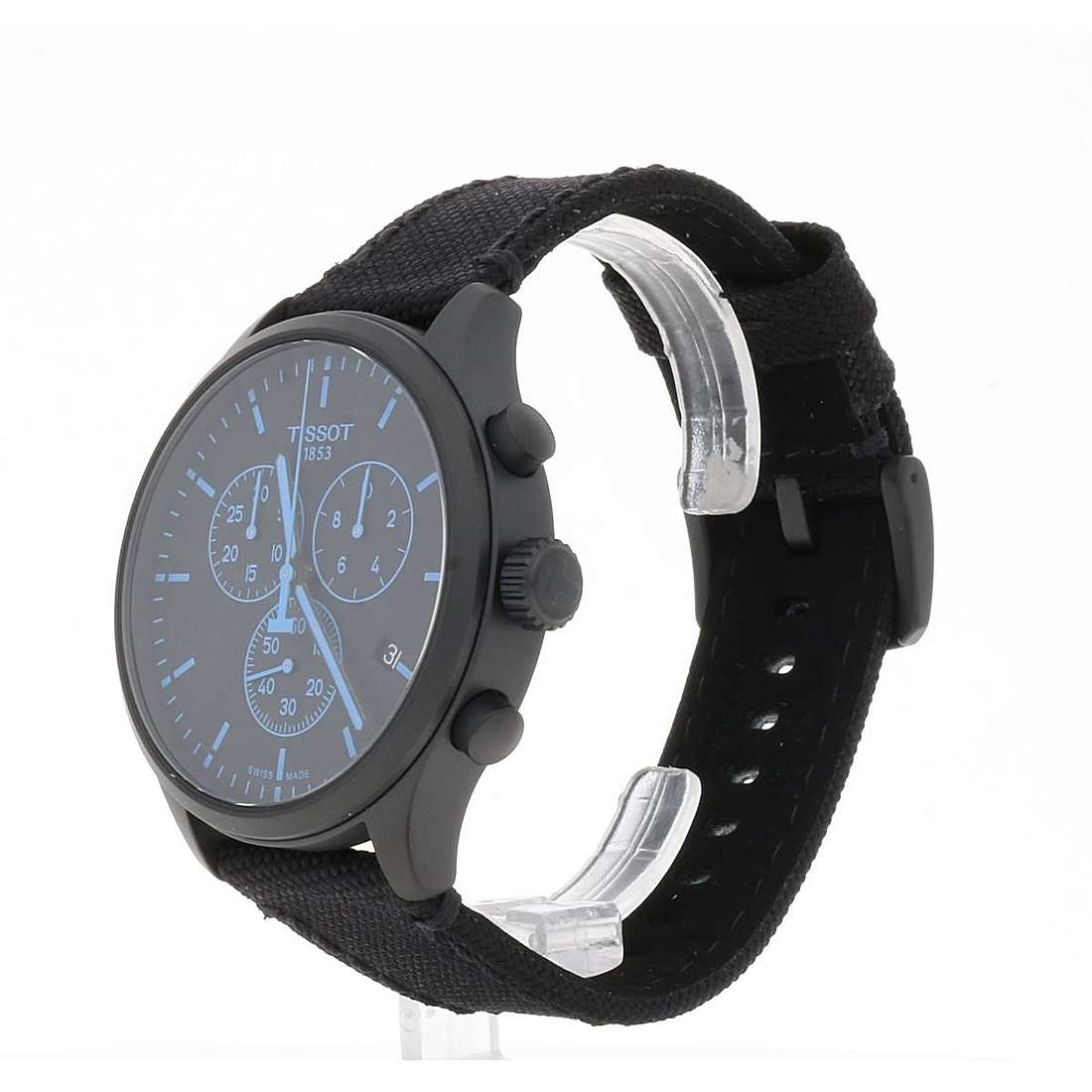 Tissot Chrono XL Quartz Black Dial Black Nylon Strap Watch For Men - T116.617.37.051.00
