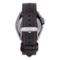 Seiko 5 Sports SKX GMT Automatic Mocha Black Dial Brown Leather Strap Watch For Men - SSK036K1