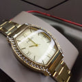 Fossil Wallace Gold Tone Dial Gold Steel Strap Watch for Women - ES3176