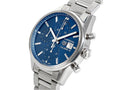 Tag Heuer Carrera Chronograph 41mm Blue Dial Silver Steel Strap Watch for Men - CBK2112.BA0715