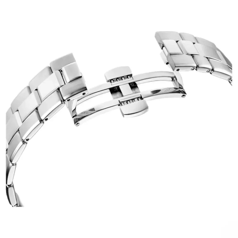 Swarovski Octea Lux Sport Chronograph Blue Dial Silver Steel Strap Watch for Women - 5610481