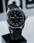 Tag Heuer Aquaracer Quartz Mother of Pearl Black Dial Black NATO Strap Watch for Women - WAY131M.FT6092