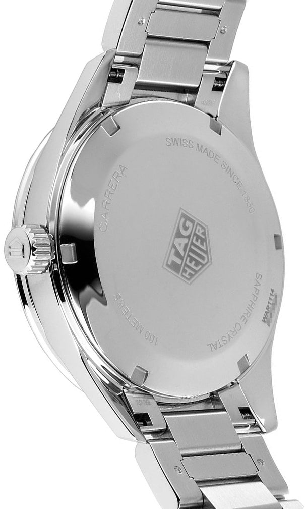 Tag Heuer Carrera Quartz Diamonds Blue Dial Silver Steel Strap Watch for Women - WAR1114.BA0601
