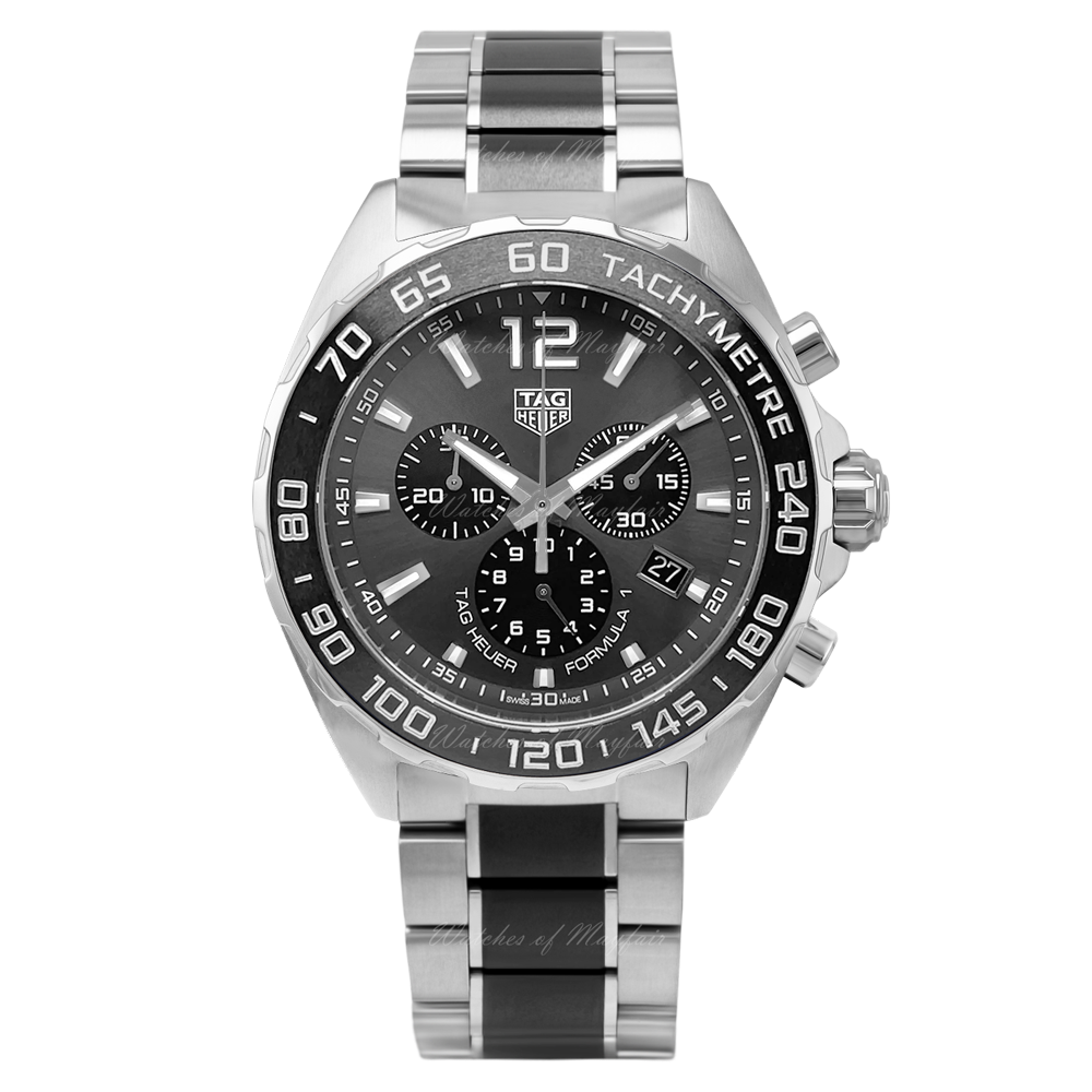 Tag Heuer Formula 1 Anthracite Dial Two Tone Steel Strap Watch For Men - CAZ1011.BA0843