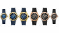 Tag Heuer Aquaracer Professional 200 Automatic Diamonds Blue Dial Blue Rubber Strap Watch for Women - WBP2450.FT6215