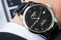 Tissot Le Locle Powermatic 80 Black Dial Black Leather Strap Watch For Men - T006.407.16.053.00