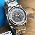 Tissot Luxury Powermatic 80 Anthracite Grey Dial Silver Steel Strap Watch For Men - T086.407.11.061.10