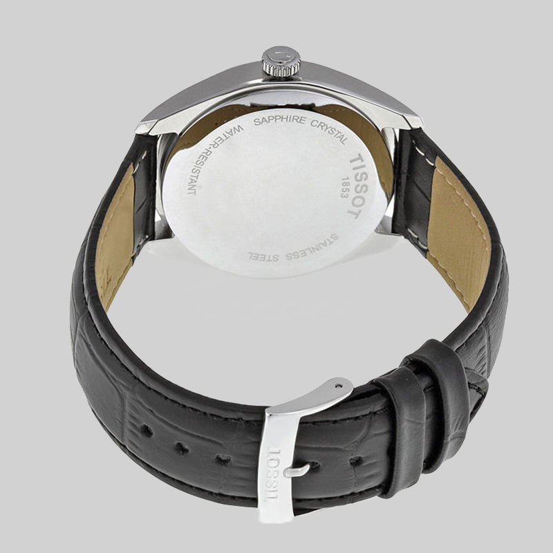 Tissot PR 100 Quartz Leather Strap Watch For Men - T101.410.16.441.00