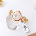 Tissot T Lady Flamingo Mother of Pearl Dial Rose Gold Steel Strap Watch for Women - T094.210.33.116.01
