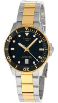 Tissot Seastar 1000 Black Dial Two Tone Steel Strap Watch for Women - T120.210.22.051.00