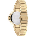 Tommy Hilfiger Angela White Dial Gold Steel Strap Watch for Women - 1782128