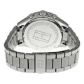 Tommy Hilfiger Luke Chronograph Black Dial Silver Steel Strap Watch for Men - 1791104