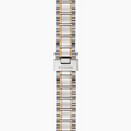 Tudor Style Automatic Diamonds Gold Dial Two Tone Steel Strap Watch for Men - M12713-0007