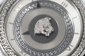 Versace V Metal Icon Silver Dial Black & Silver Strap Watch for Women - VLC010014