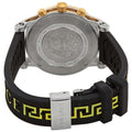 Versace Sports Tech Chronograph Silver Dial Black Rubber Strap Watch for Women - VELT00519