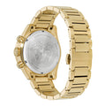 Versace Greca Dome Chronograph Black Dial Gold Steel Strap Watch for Men - VE6K00523