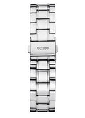 Guess Mini Sunrise Silver Dial Silver Steel Strap Watch For Women - W0448L1
