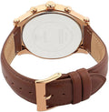 Guess Analog Chronograph Brown Dial Brown Leather Strap Watch For Men - W14052G2