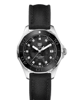 Tag Heuer Aquaracer Quartz Mother of Pearl Black Dial Black NATO Strap Watch for Women - WAY131M.FT6092