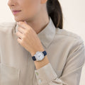 Tag Heuer Formula 1 Quartz Diamonds Mother of Pearl Dial Blue Leather Strap Watch for Women - WBJ131A.FC8251