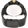 Diesel Mega Chief Chronograph Grey Dial Black Steel Strap Watch For Men - DZ4479
