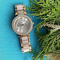 Michael Kors Parker White Dial Two Tone Steel Strap Watch for Women - MK5774