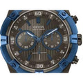 Guess Sport Analog Grey Dial Grey Steel Strap Watch for Men - W0377G5