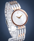 Movado Esperanza Mother of Pearl Dial Two Tone Steel Strap Watch For Women - 0607114
