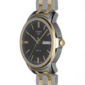 Tissot Automatics III Day Date Black Dial Two Tone Steel Strap Watch For Men - T065.430.22.051.00