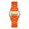 Michael Kors Runway Chronograph Limited Edition Orange Dial Orange Steel Strap Watch for - MK7477LE