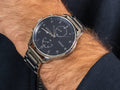 Tommy Hilfiger Chase Multifunction Blue Dial Silver Steel Strap Watch for Men - 1791575