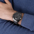 Tommy Hilfiger Decker Quartz Black Dial Black Steel Strap Watch for Men - 1791347